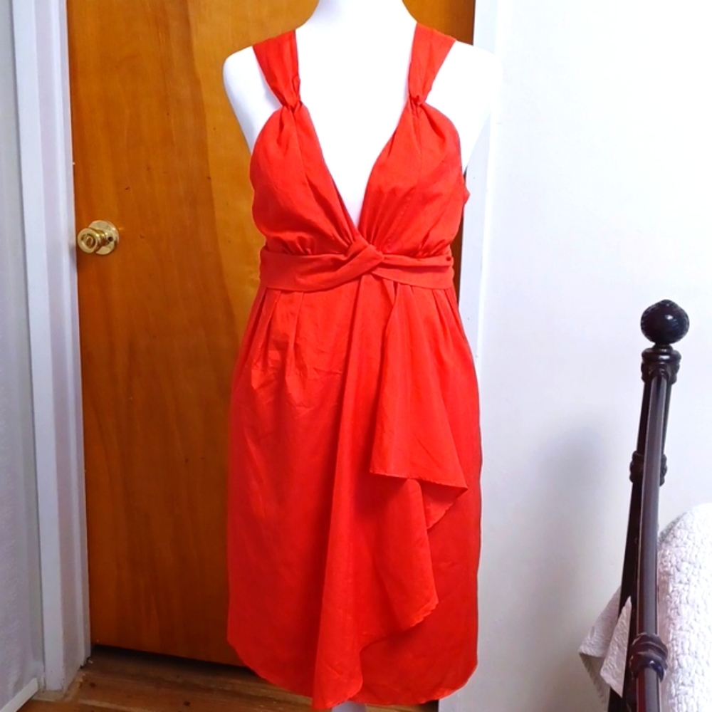 Summer Coral Red dress